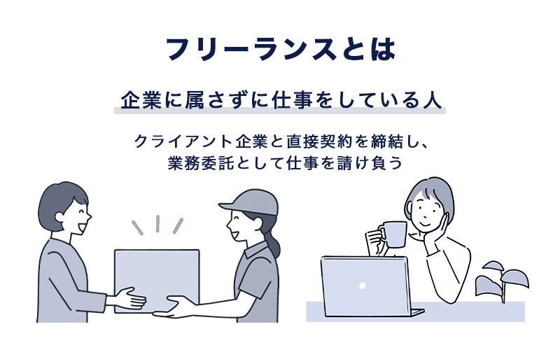 フリーランスとは、企業に属さずに仕事をしている人