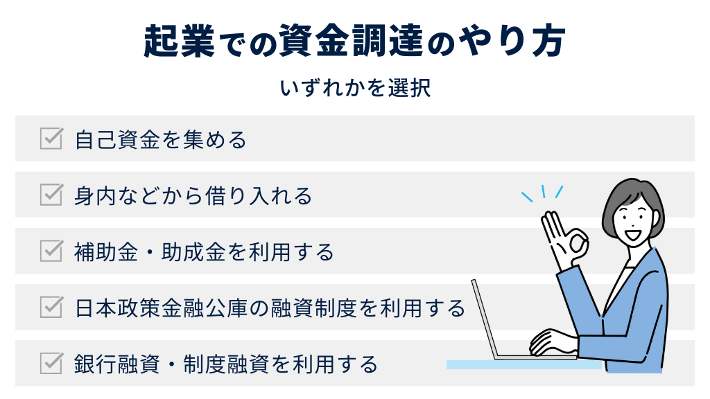 起業での資金調達のやり方