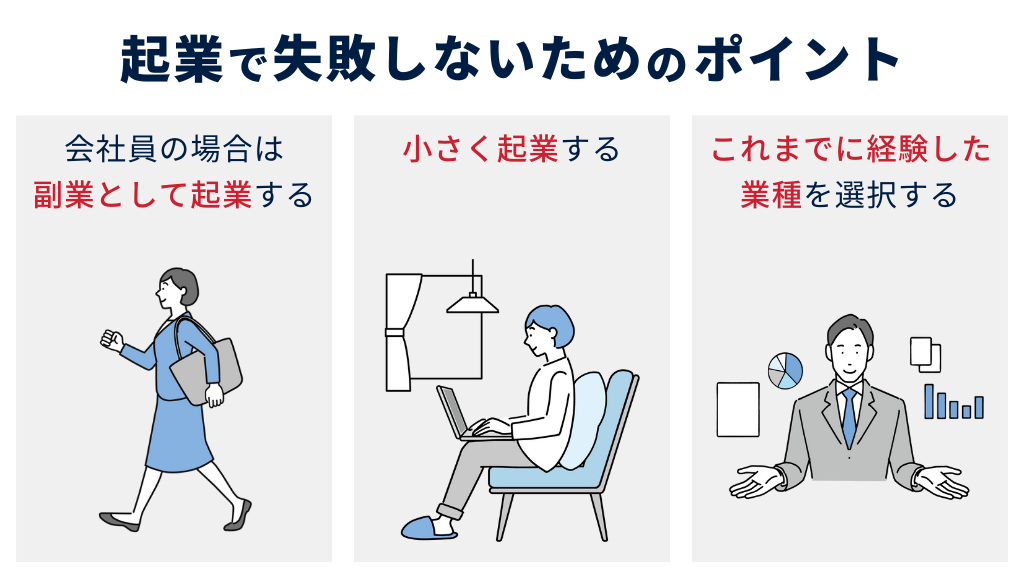 起業で失敗しないためのポイント