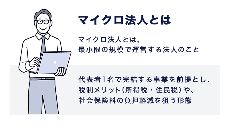 マイクロ法人とは、最小限の規模で運営する法人