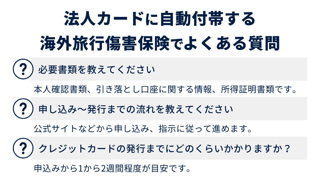 起業前のクレジットカードでよくある質問