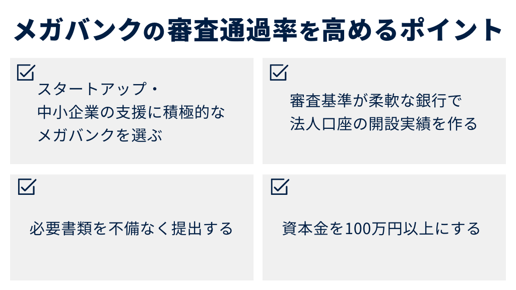 メガバンクの審査通過率を高めるポイント