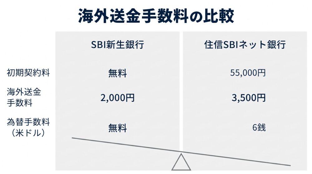 海外送金手数料の違い