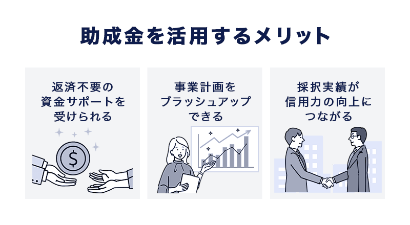 助成金を活用するメリット