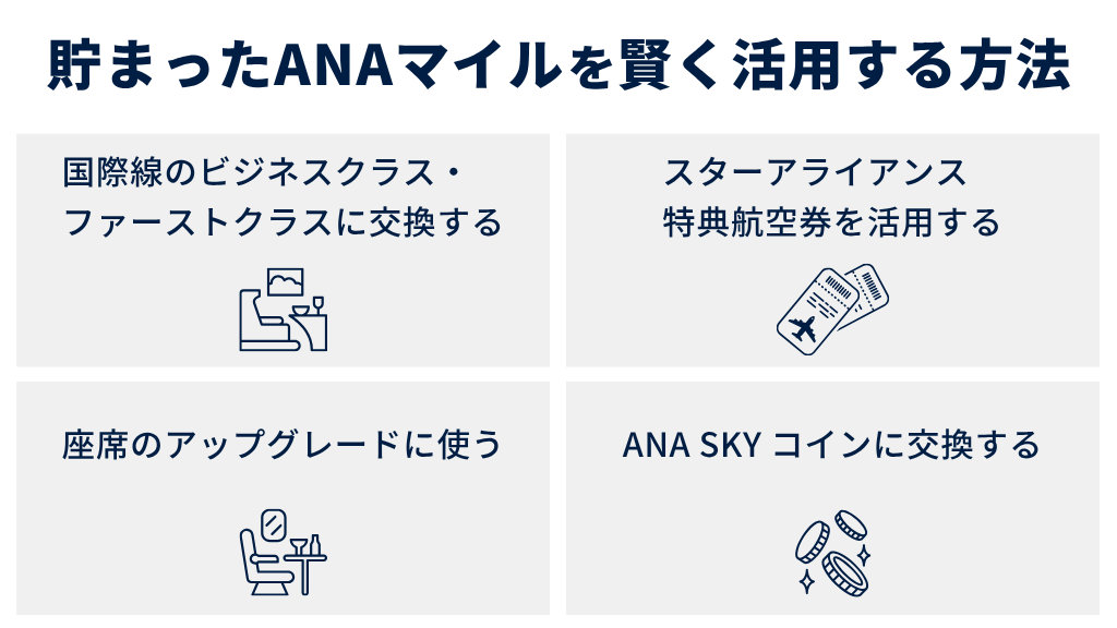 貯まったANAマイルを賢く活用する方法