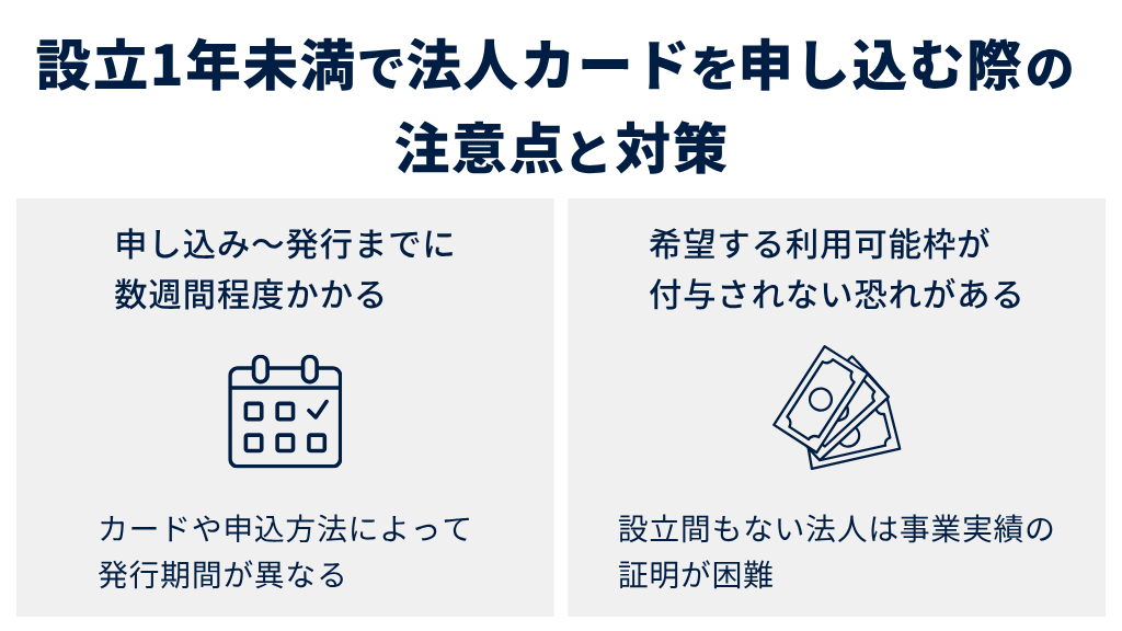 設立1年未満で法人カードを申し込む際の注意点と対策