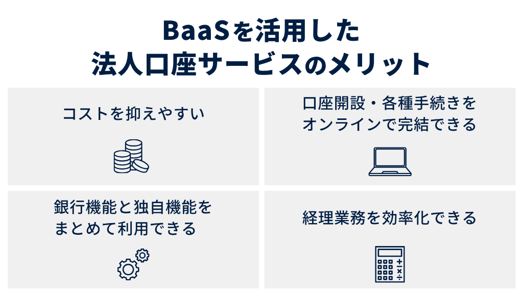 BaaSを活用した法人口座サービスのメリット